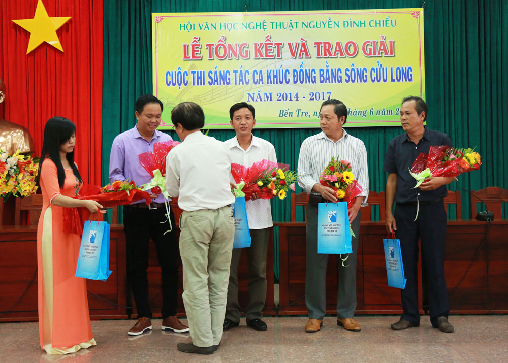 Nhạc sỹ Nguyễn Thanh Hải, Chi hội Âm nhạc nhận giải thưởng Cuộc thi sáng tác ca khúc ĐBSCL năm 2014-2017