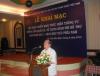 Nhà Thơ Hữu Thỉnh, Chủ tịch Ủy ban toàn quốc Liên hiệp các Hội VHNT Việt Nam phát biểu khai mạc lớp tập huấn